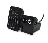 Preamplificatore Per Chitarra Acustica EQ A 4 Bande Con Pickup Per Chitarra Equalizzatore Sintonizzatore Digitale Rotondo Nero