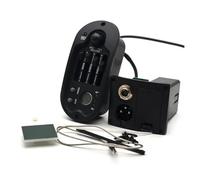 Preamplificatore Per Chitarra Acustica EQ A 4 Bande Con Sintonizzatore Digitale Rotondo Pickup Per Chitarra Equalizzatore 98x44,5 Mm
