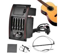 Preamplificatore per chitarra | Controllo del volume a 5 bande regolabile naturale preciso, preamplificatore classico per chitarra, per adulti, professionisti, principianti e