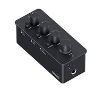 Preamplificatore per cuffie, amplificatore analogico portatile di con controllo del tono e compensazione del volume, jack da 3,5 mm e 6,35 mm, ricaricabile