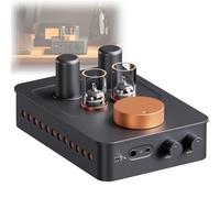 Preamplificatore per cuffie con controllo del tono, tubi a vuoto 5654 W x 2 e 6AC7 x 2, jack da 3,5 mm e 6,35 mm per audio domestico