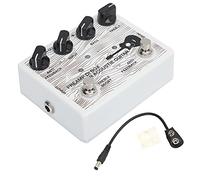 Preamplificatore per pedale elettrico per Gui, Amplificatore per pedale per chitarra, DI Box portatile con indicatore LED, Preamplificatore per chitarra in alluminio e per Acou