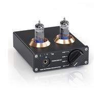 Preamplificatore Phono for Giradischi Preamplificatore Fonografo Mini Stereo Audio HiFi Amplificatore a Valvole Box X2 Adatto for Fai da Te(With 6A2 tubes)