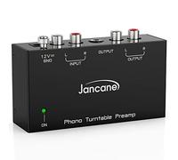 Preamplificatore Phono, Pre Phono Giradischi audio stereo elettronico con ingresso RCA, uscita RCA/TRS, funzionamento a basso rumore, con adattatore CC da 12 volt