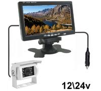 PREASSEMBLATO PRONTO USO Monitor telecamera kit retromarcia Camper Tir 12v 24v