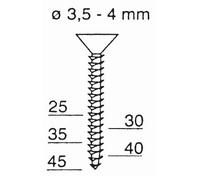 PREBENA Viti per cinghia caricatore Prebena su striscia con filettatura fine