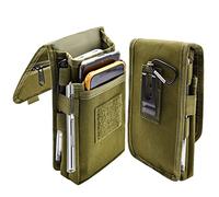 Prebene Doppia fondina per telefono, custodia per telefono da cintura, grande supporto per smartphone, custodia tattica multiuso, supporto per telefono cellulare per lavoro, escursionismo, campeggio