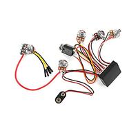 Precablato 3 Band Active Bass Circuit Equalizzatori EQ Passivi Attivi Basso Elettrico Preamplificatore Circuito E Raccordi di Controllo del tono