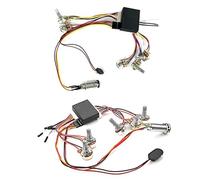 Precablato 3 Band Active Bass Circuit Equalizzatori Passivi Attivi Basso Elettrico Preamplificatore Circuito E Raccordi di Controllo Tono