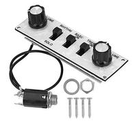 Precablato Larghezza Piastra di Controllo Caricato Interruttore Cablaggio Manopole Chitarra Circuito Set Completo Serie per Chitarra Bianco