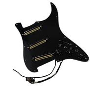 Precablato SSS GuitarPickguard Set 7 Way Dual Hot Rail Mini Humbucker Pickups Per For ST Chitarra Battipenna precablati Set (Color : 01)