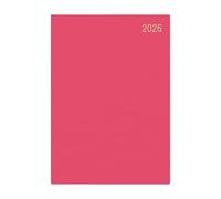 Precious - Agenda 2026, formato A4, un giorno per pagina, con pagina intera di sabato e domenica, copertina rigida, colore: rosa scuro