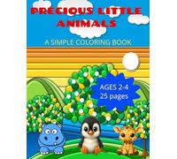 Precious Little Animals: A simple coloring book