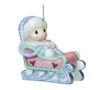 Precious Moments Baby's First Christmas-2015 Boy Ornament