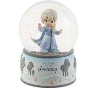 Precious Moments Disney Frozen 2 Believe in The Journey - Palla di vetro con neve musicale in resina/vetro