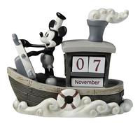 Precious Moments, Disney Showcase Collection, Mickey Mouse Perpetual Calendar, Statuetta in Resina, #144707, Grigio
