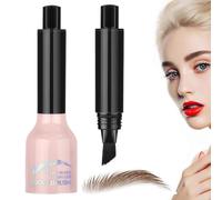 Precise Eyebrow Tint Brush, User Friendly Eyebrow Color Brush, Smudge Proof Pen, Brow Dye Brush with Soft and Durable Bristles for Natural and Defined Brow Look (1 Piece) a