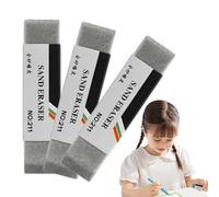 Precise Sand Eraser Set Clean Finish Arts Tool, Adorable Non-Abrasive Smudge-Proof Art Gum Erasers for , Technical Drawing, Exam Study and Clean Correction, Gray