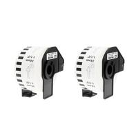 PrecisGear 2 rotoli di etichette continue compatibili con DK-22225 38 mm x 30,48 m termica QL-700 QL-800 con supporto in plastica