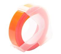 PrecisGear 3pk 3D Embossing Nastro da 9mm Etichetta in plastica fai-da-te compatibile con E-101 E-202 E-303 Maker per la marca per la parte 8K1927225B(1 PCS Flu.Orange)