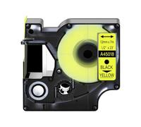 PrecisGear 6/9/12/19/24mm Etichetta nastro compatibile con D1 45010 45021 Funziona con il gestore di etichette 100 150 200 250 STAMPA TERZO(Red on Clear)