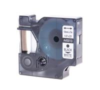 PrecisGear Black On White Label Tape 12mm Compatible With D1 45013 40913 43613 Label Maker(Black on White)