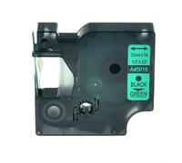 PrecisGear Black On White Label Tape 12mm Compatible With D1 45013 40913 43613 Label Maker(Black on Green)