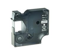 PrecisGear Black On White Label Tape 12mm Compatible With D1 45013 40913 43613 Label Maker(White on Black)