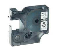 PrecisGear Black On White Label Tape 12mm Compatible With D1 45013 40913 43613 Label Maker(White on Clear)