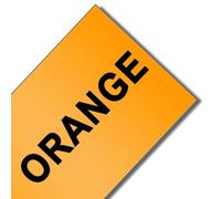 PrecisGear Compatibile con il nastro etichetta 12 mm universale per il produttore di etichette H110 H200 P710BT La sostituzione del nastro adesivo laminato(Fluorescent Orange)
