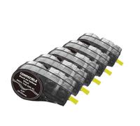 PrecisGear Compatibile con il nastro serie M21 M21 750 595 Nero su bianco/giallo/arancione/rosso Etichettatura adesiva for interni/esterni(5pk M21-750-595-YL)
