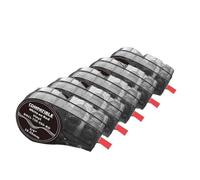 PrecisGear Compatibile con il nastro serie M21 M21 750 595 Nero su bianco/giallo/arancione/rosso Etichettatura adesiva for interni/esterni(5pk M21-750-595-RD)