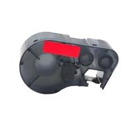 PrecisGear Compatibile con la stampante collegata a nastro for etichette BMP-41/51/53-PC MC1 1000 595 25,4 mm x 7,6 m MC1-1000-595(1PK White-on-Red)