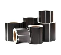PrecisGear Etichetta in carbone a trasferimento termico in PP nero in carta sintetica compatibile con lamina 30x40x50x60x70x80x90x100mm(40x15 2200PCS)
