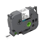 PrecisGear Nastro for etichette nero su bianco di sicurezza TZe-SE4 da 18 mm compatibile con l'etichetta TZeSE4 TZSE4 SE4