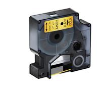 PrecisGear Nastro laminato da 12 mm compatibile con le stampanti Label Manager 100 400 280 450D 220P D1 45013 45021 45010(12mm Black on gold)