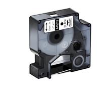 PrecisGear Nastro laminato da 12 mm compatibile con le stampanti Label Manager 100 400 280 450D 220P D1 45013 45021 45010(12mm Black on white)