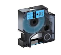 PrecisGear Nastro laminato da 12 mm compatibile con le stampanti Label Manager 100 400 280 450D 220P D1 45013 45021 45010(12mm Black on blue)