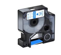 PrecisGear Nastro laminato da 12 mm compatibile con le stampanti Label Manager 100 400 280 450D 220P D1 45013 45021 45010(12mm Blue on white)