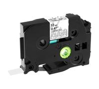 PrecisGear Nastro laminato da 9 mm compatibile con le stampanti for etichette PT H110 D210 231 TZ 221 211 831 234 334(White on Clear)