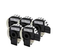 PrecisGear Rotolo di etichette termiche 29 mm x 30,48 m continuo DK-22210 DK22210 compatibile con stampante QL(5 Pcs)