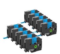 PrecisGear Tape etichetta da 10 pcs 12mm 231 compatibile con i modelli di stampante per etichette per la stampante TZE-231 TZE-431 TZE-131 TZE-631 H110 D210 231(6PK Mixed Colors)