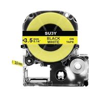 PrecisGear Tubi termorestringenti serie SU da 3,5-11 mm compatibili con le stampanti LK-4WBA5/LK-4YBA5 LW-300/400(3.5mm Yellow)