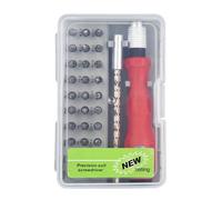 Precision Computer Screwdriver Kit, 32-in-1 Magnetic Repair Tool Set, Portable Bit Driver for Electronics, Laptop, Tablet, Small Device Maintenance