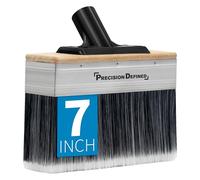 Precision Defined Pennello per macchie da tavola, grande pennello per calcare da 17,8 cm, applicatore per vernice, legno e recinzione con asta di prolunga filettata, strumenti per colorare