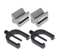 Precision Engineers - Set di morsetti a V Block, coppia di blocchi a V, 3,8 x 3,8 cm