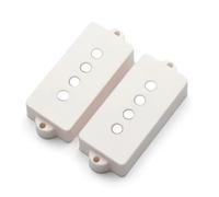 Precision For Aln-ico 5 Pickup for basso a 4 corde ad alto rendimento-11,5K for basso P con bobina in fibra grigia e filo smaltato marrone(Smooth White Cover)