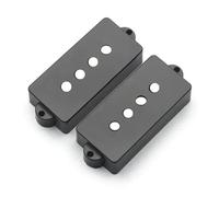 Precision For Aln-ico 5 Pickup for basso a 4 corde ad alto rendimento-11,5K for basso P con bobina in fibra grigia e filo smaltato marrone(Smooth Black Cover)