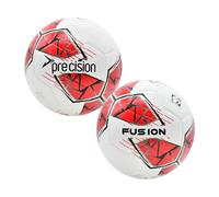 Precision Fusion FIFA Basic Training Ball - White/Red/Grey/Black - 4