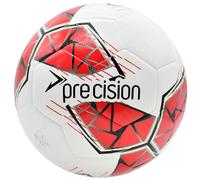 Precision Fusion FIFA Basic Training Ball - White/Red/Grey/Black - 4